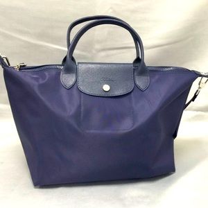 Longchamp Le Pliage Tote Bag Size Large Navy w/ strap